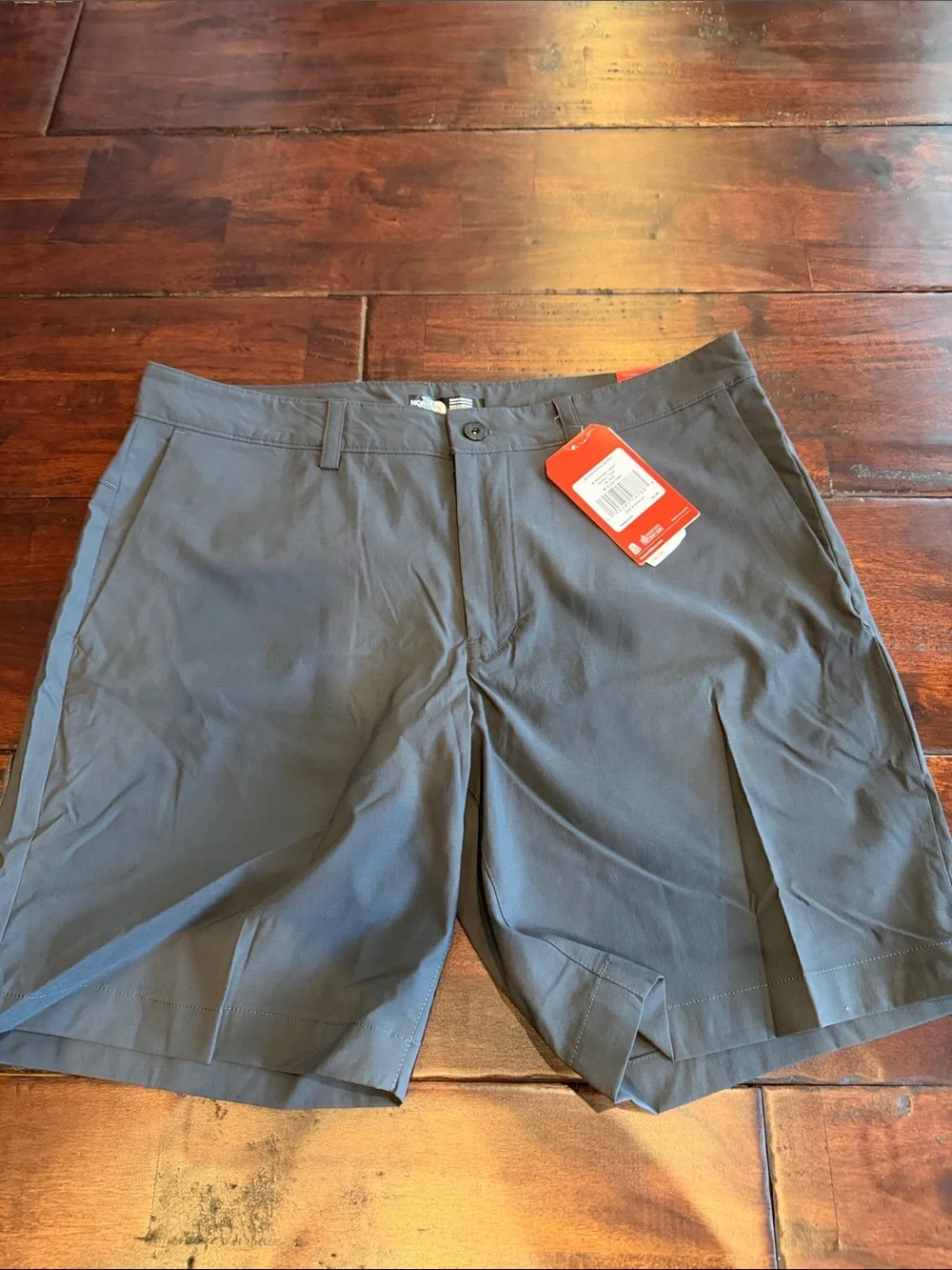 The North Face Men's Gray Flat-Front Performance Shorts